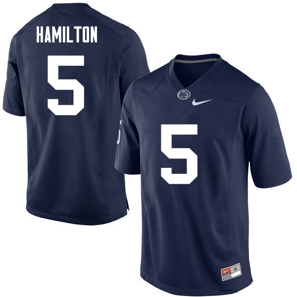 NCAA Nike Men's Penn State Nittany Lions DaeSean Hamilton #5 College Football Authentic Navy Stitched Jersey GSW4298YQ